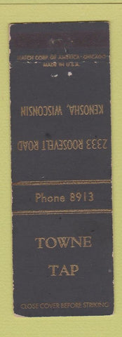 Matchbook Cover - Towne Tap Kenosha WI WEAR