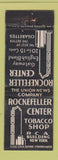 Matchbook Cover - Rockefeller Center Tobacco Shop New York City WORN