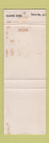 Matchbook Cover - Hunniscutt Roofing Company Thomaston Griffin GA