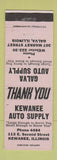 Matchbook Cover - Kewanee Auto Supply IL Galva