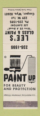 Matchbook Cover - Lee's Glass and Paint Casper WY