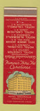 Matchbook Cover - Hotel Greenville Chester Florence Rock Hill SC Lenoir NC
