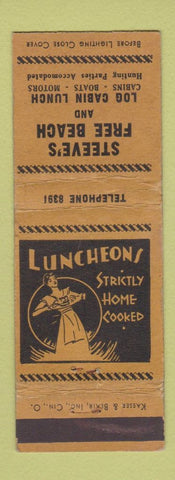 Matchbook Cover - Steve's Free Beach WEAR