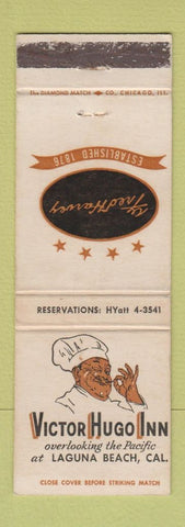 Matchbook Cover - Victor Huga Inn Laguna Beach CA Fred Harvey WEAR