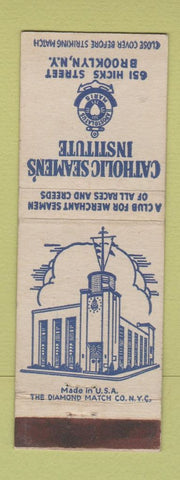 Matchbook Cover - Catholic Seamen's Institute Brooklyn NY