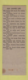 Matchbook Cover - Elks Lodge Plattsburg NY
