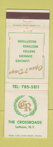 Matchbook Cover - The Crossroads Latham NY