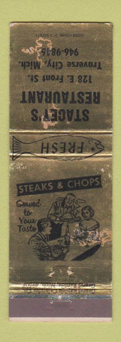 Matchbook Cover - Stacey's Restaurant Traverse City MI WEAR