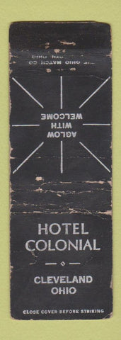 Matchbook Cover - Hotel Colonial Cleveland OH WORN