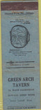 Matchbook Cover - Green Arch Tavern NO TOWN WORN