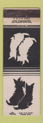 Matchbook Cover - Ohio Match Scotty Dogs For Safety
