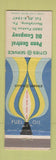 Matchbook Cover - Cities oil gas Penn Central Harrisburg PA