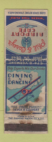 Matchbook Cover - Phil & Casey's Airport Cafe Los Angeles CA WORN