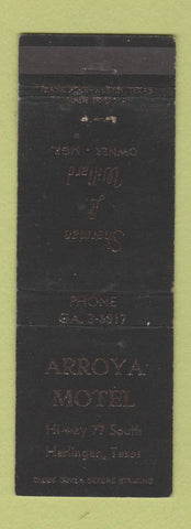 Matchbook Cover - Arroya Motel Harlingen TX