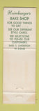 Matchbook Cover - Heimburger's Bake Shop St Louis MO