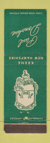 Matchbook Cover - Paul Donohue Keene NH DD Bean catering