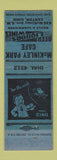 Matchbook Cover - McKinley Park Cafe Canton OH MISPRINT NO STRIKER?