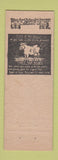 Matchbook Cover - McKinley Park Cafe Canton OH MISPRINT NO STRIKER?