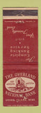 Matchbook Cover - Overland National Bank Grand Island NE Covered Wagon WORN