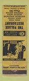 Matchbook Cover - Palace Restaurant Jerome Courlas low phone # WORN