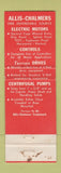 Matchbook Cover - Allis Chalmers General Products Rockford IL WEAR