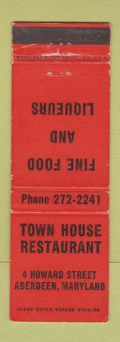 Matchbook Cover - Town House Restaurant Aberdeen MD WEAR