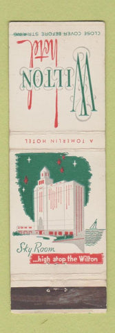 Matchbook Cover - Wilton Hotel Long Beach CA WEAR