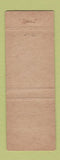 Matchbook Cover - Blue Water Hotel Fort Lauderdale FL