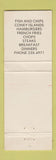 Matchbook Cover - Atlas Coney Island Restaurant Flint MI WEAR