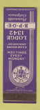 Matchbook Cover - Elks Lodge Porterville CA