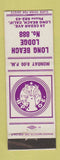 Matchbook Cover - Elks Lodge Long Beach CA
