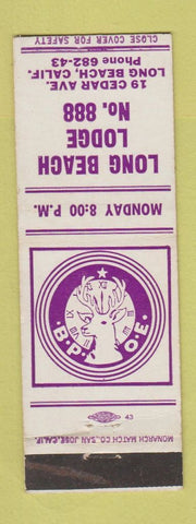 Matchbook Cover - Elks Lodge Long Beach CA