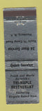 Matchbook Cover - Tri Maple Restaurant Hamburg NY WEAR