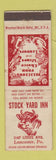 Matchbook Cover - Stock Yard Inn Lancaster PA WEAR