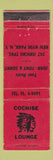 Matchbook Cover - Cochise Lounge New Hyde Park NY Indian WEAR
