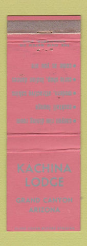 Matchbook Cover - Kachina Lodge Grand Canyon AZ WEAR