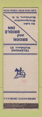Matchbook Cover - Brook and Bridle Inn Wolfeboro NH