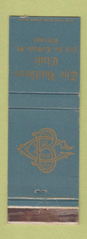 Matchbook Cover - The Builders Club Chicago IL WEAR