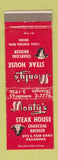 Matchbook Cover - Monty's Steak House Encino Pasadena CA WEAR