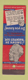 Matchbook Cover - Gallagher Burton Liquor Philadelphia PA Indian WEAR Whiskey