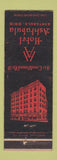 Matchbook Cover - Hotel Ashtabula OH WEAR