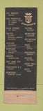 Matchbook Cover - Multnomah Hotel Portland OR Cafe Baron