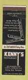 Matchbook Cover - Kenny's Restaurant Coral Gables FL