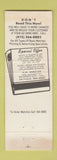 Matchbook Cover - Monarch Book Matches HW Wheeler Redwood City CA