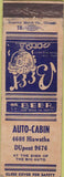 Matchbook Cover - Auto Cabin  Chicago? IL