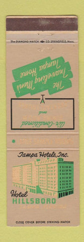 Matchbook Cover - Hotel Hillsboro Tampa FL