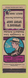 Matchbook Cover - Sprague's Sport Shop Burley ID fountain tobacco