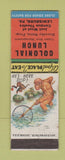 Matchbook Cover - Colonial Lunch Lewisburg PA