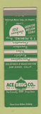 Matchbook Cover - Ace Drug Company San Diego CA