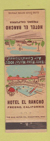Matchbook Cover - Hotel El Rancho Fresno CA